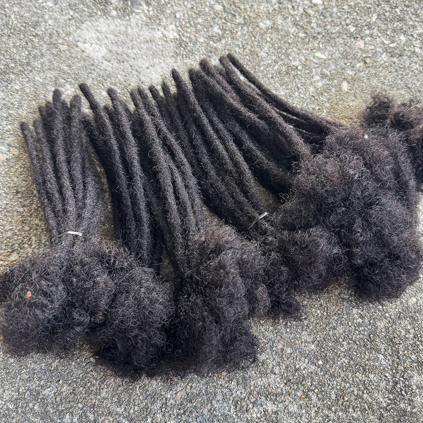 6 Inches Dreadlock Extensions Human Hair 0.6cm Width Full Handmade Loc Extensions Crochet Hair Human Hair for Man Women