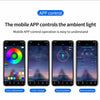 Neon LED Car Interior Ambient Foot Strip Light Accessories Back light Remote App Music Control Auto Decorative Atmosphere Lamp