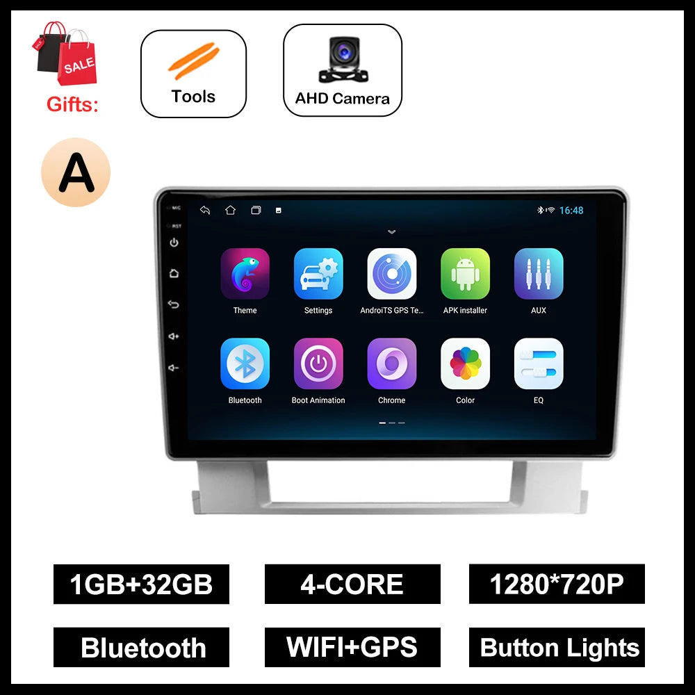 Android OS GPS Navi 9 '' Car Radio Multimedia Player WiFi Carplay for Buick Excelle 2 2009 - 2015 Opel Astra J 2009 - 2017