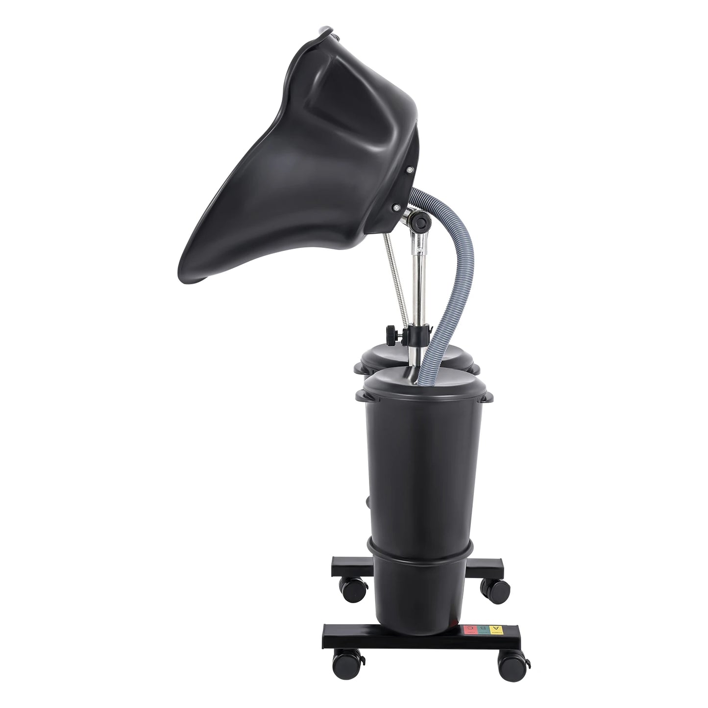 Portable Shampoo Basin with 2 Water Buckets 30cm Deep Salon Hair Washing Sink Adjustable Height Angle Mobile Shampoo Bowl Unit