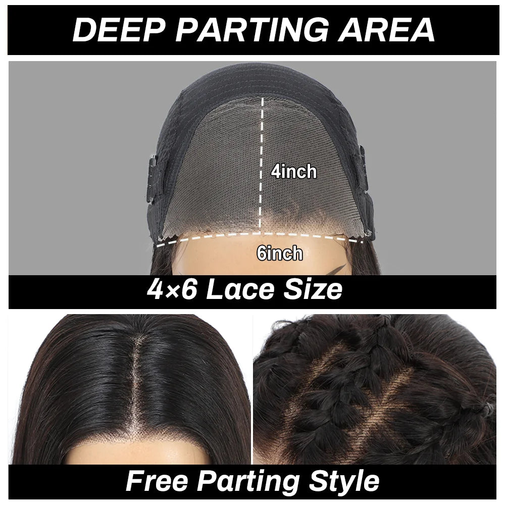 Bob Wig Human Hair Glueless Wigs Human Hair Pre Plucked BOB Wig Human Hair 13X4 Human Hair Lace Frontal Wig Straight Lace Front