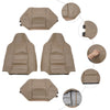 Tan and Grey PU Car Seat Covers For Ford F250 F350 Seat Covers Waterproof and Scratch-resistant,