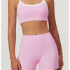 Yoga Set Women Sport Bra Gym Workout Legging High Waist Wide Flare Pant Fitness Sports Shorts Active Wear Suit