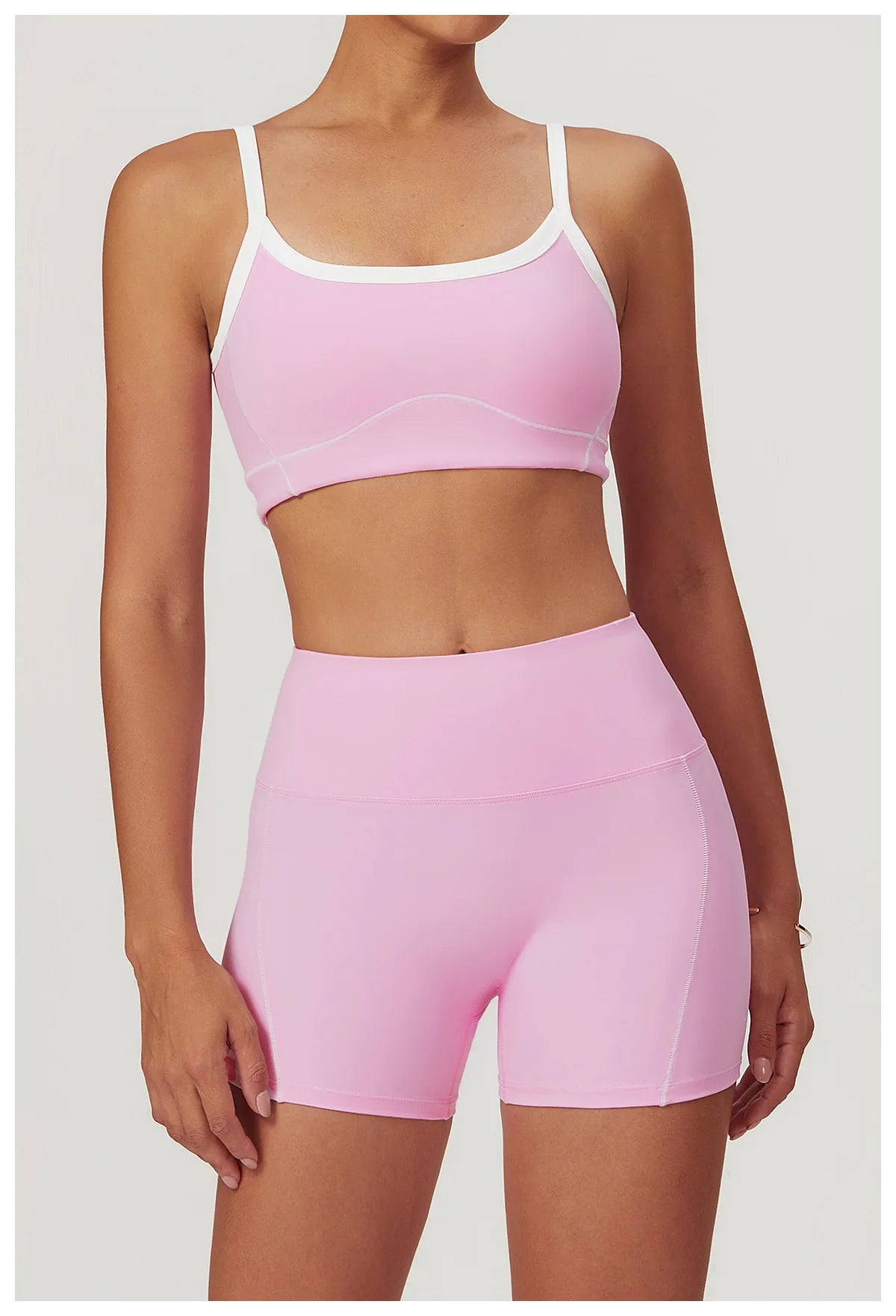 Yoga Set Women Sport Bra Gym Workout Legging High Waist Wide Flare Pant Fitness Sports Shorts Active Wear Suit