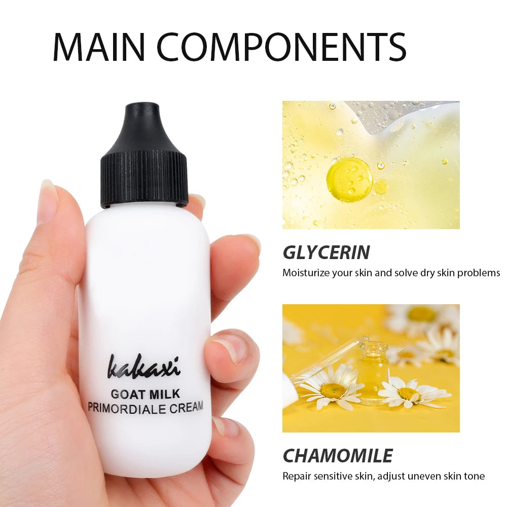 50ml Goat Milk Liquid Foundation Cream Waterproof Oil-control Cover Acne Base Cream Makeup Moisturize Matte Concealer Cosmetic