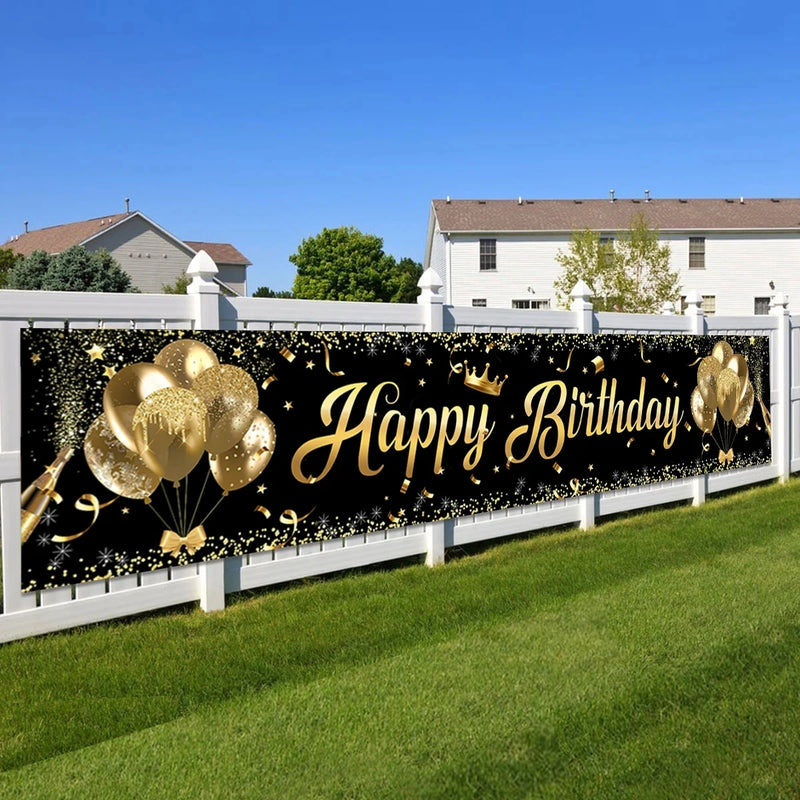 Happy Birthday Banner Birthday Party Decoration Kids Boys Girl Baby Shower Decoration Bunting Garland Banners Flags Anniversary