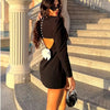 Elegant Womens Luxury Hollow Out Red Bow Casual Mini Dress Bow Evening Party Formal Short Dresses New Black White Gowns Street