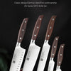 XINZUO High Quality 3.5+5+8+8+8"  Paring Utility Cleaver Chef Knife Germany 1.4116 Stainless Steel 1PCS 5PCS Kitchen Knife Sets