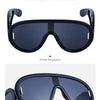 Oversized Wave Mask One-Piece Sunglasses Women Sports Y2K Punk Sun Glasses for Lady 2024 Luxury Brand Steampunk Eyewear Goggle