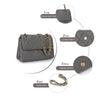 Mobile Phone Shoulder Bag Women's Quilted Handbag Crossbody Bags Vegan Leather Shoulder Bag with Card Slot Adjustable Removable