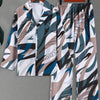 Long Sleeve Shirt Set Men's Geometric 3D Printed Button-up Shirt And Pants Set Men's And Women's Stylish Casual Simple Suit