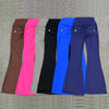 Women Flare Pocket Leggings High Waist Sport Yoga Pants Quick Dry Breathable Leggings Outfit Fitness Gym Clothes Sportwear Pant
