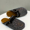 Crystal Chunky Outdoors Slippers Shoes Summer Clogs Woman House Slippers Pantofle Luxury Slides Med Beach Designer Flip Flops