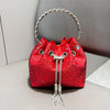 Handle Rhinestones Evening clutch Bag Purses and handbag luxury Designer shoulder bag Shiny Crystal Clutch purse bucket bag