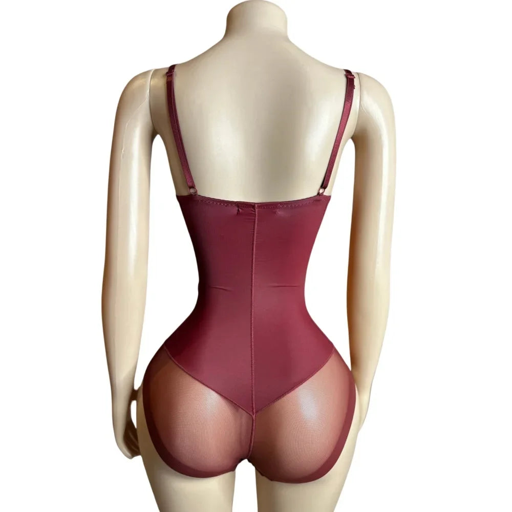 FAGADOER Sexy Solid V Neck Spaghetti Strap Bodysuits Women Sleeveless Backless High Stretchy Bodycon Rompers Female Clubwear new