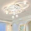 Modern Minimalist LED Ceiling Light Personalized Creative Ring Living Room Lights Gold Atmosphere Bedroom Study Chandelier