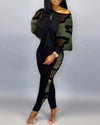 2024 New Autumn Women's Long-Sleeved Round Neck Off-Shoulder Fashion Casual Suit Pants Set Woman Coordinated Pants Sets