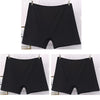 3pcs Cotton Women Panties Lady Plus Size Boxer Underwear High Waist Briefs Solid Color Female Shorts Safety Panty