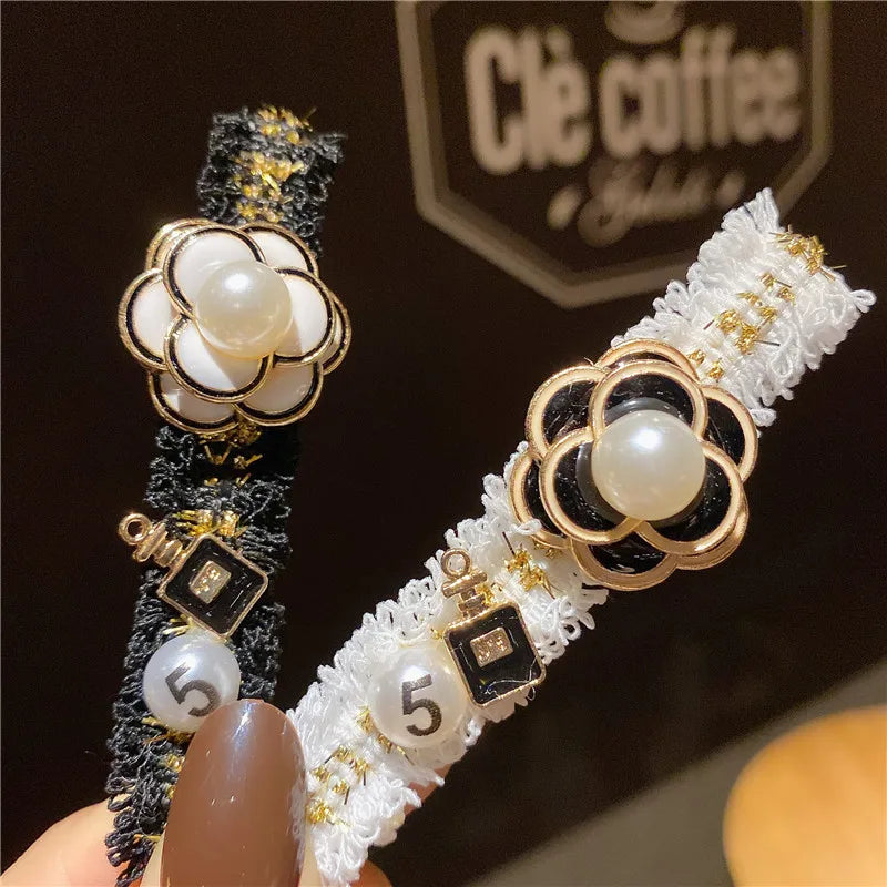 Luxury Jewelry Camellia Pearl Women Hair Clips Hair accessories for women