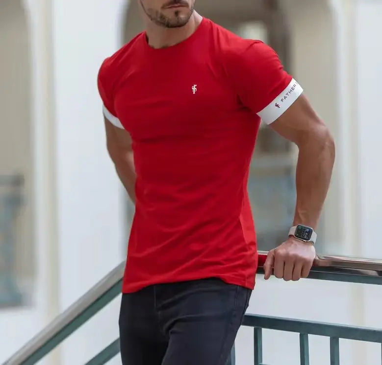 Men's Summer Round Neck Short Sleeve Loose T-Shirt