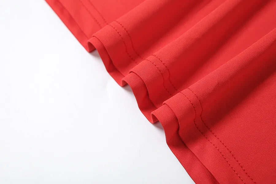 DSMTRC Solid Trend Incline Shoulder Lengthen Single Sleeve Hollow High Street Women Maxi Dress Sexy Elegant Vestidos Attirewear