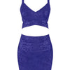 BEAUKEY Quality 2 Piece Set Shinny Metallic Rose Gold Bodycon Top & Skirt  New Mini Short Sexy Party Night Club Set
