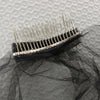 2 Tier Black White Flower Lace Edge Bridal Veils with Comb Elegant Vintage Wedding Cosplay Performance Hair Accessories
