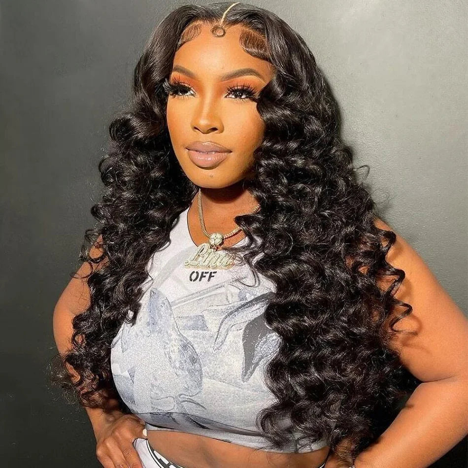 30 40 Inch Loose Deep Wave 13x6 HD Lace Frontal Human Hair Wig Brazilian 13x4 Curly Human Hair Lace Front Wigs Pre Plucked 250%