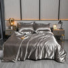 Luxury 100% Silk Bedding Set with Duvet Cover Set Double King Queen Size Bedding Cover Kit 4pcs Bed Cover Bed Linen Sets