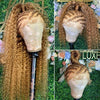 Highlight Honey Brown 13x4 Curly Lace Front Wig Glueless Human Hair Wigs Ombre 13x6 HD Deep Wave Lace Frontal Wig For Women Sale