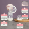 Electric Breast Pump Breast Pump with LED Screen Milk Puller for Breastfeeding Low Noise with 180ml Milk Bottle BPA-free