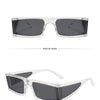 Retro Fashion Punk Square Sunglasses For Women Men Ins Popular Small Frame Silver Sun Glasses Trending Shades UV400 Ladies Eye