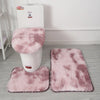 Soft Bathroom Rug 3-Piece Bathroom Rug and Rug Set Anti-Slip Mat Set Toilet Mat Set Bathroom Rug Set 3-Piece