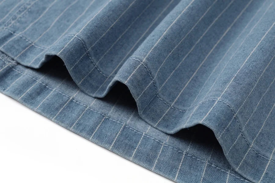 AS 2025 pinstripe denim skirt fashion woman clothes lady wear