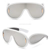 New Fashion Personality Hip Hop Cool Cyberpunk Sunglasses with Large Frame UV400 Anti UV Eyeglasses Oculos De Sol Feminino