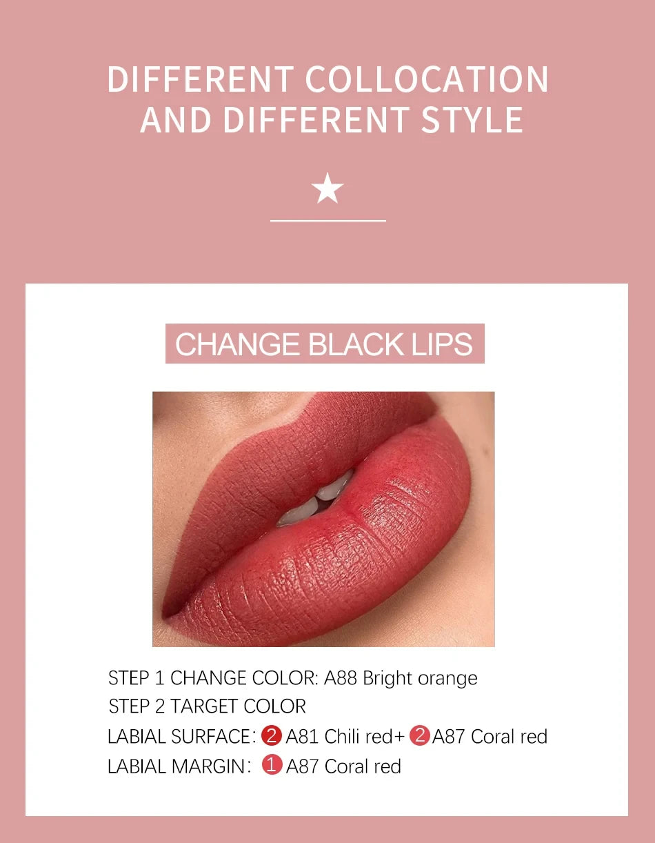 New Top Tattoo Microblading Paint Ink 3ml Pigment For Semi Permanent Body Art Eyebrows Eyeliner Lips Tint Makeup Supplies