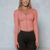 Women BUM New Sculpting Jacket Running Elasticity Yoga Jacket Slim Top Coat Women's Sports Jacket Gym Long Sleeves Women Zipper
