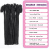 Afro Fully Handmade Permanent Loc Extensions Human Hair 0.8cm Boho Braids Dreadlock Extension Human Hair For Women 10-40 Strands