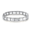 Hapiship 2024 Women's Jewelry 9mm Width Itanlian Elastic Star Heart Butterfly Charm Bracelet Fashion Stainless Steel Bangle ST-