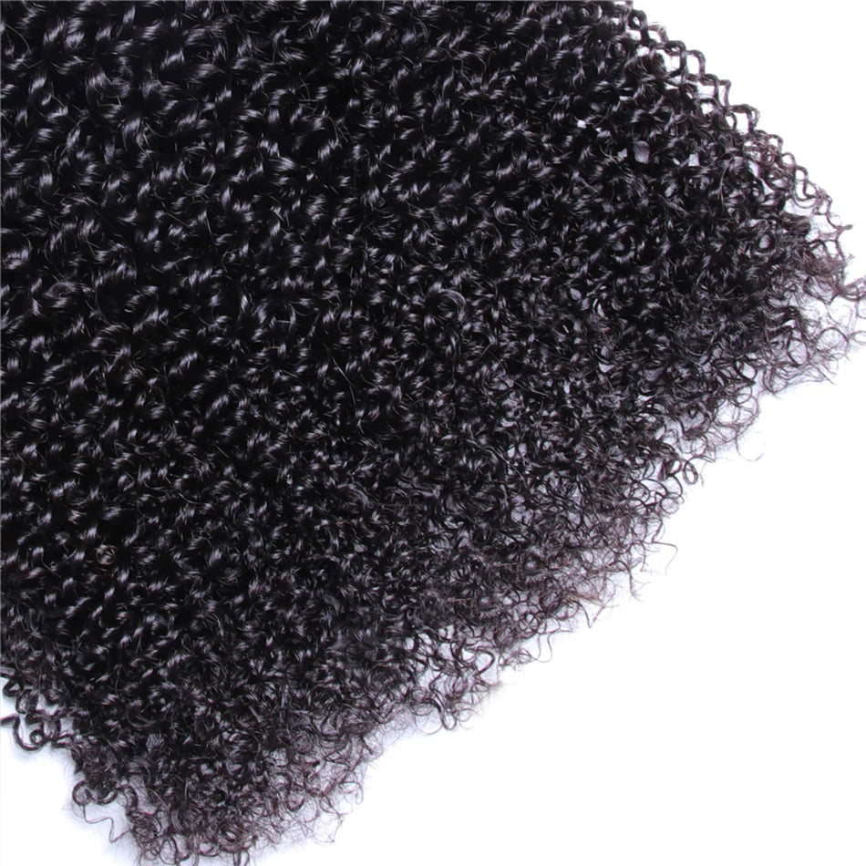 Mongolian Kinky Curly Human Hair Bundles Wholesale 1/3/4 Pieces Natural Hair Extensions Topper Woman Human Hair Free Shipping