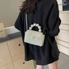 2024 Newest Handmade Pearl Knitting Evening Handbag Luxury Women's Snall Crossbody Bag High-end Hand-Woven Elegant Clutch Purses