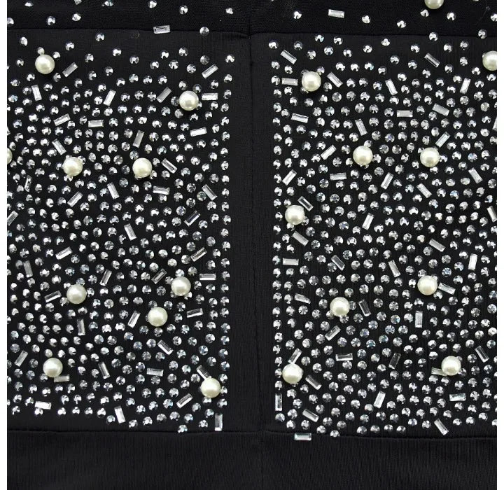 Elegant Women Jumpsuit Streetwear 2024 Spring Fashion Versatile Casual Solid Color Hot Diamond Long Sleeve Jump Suits for Female