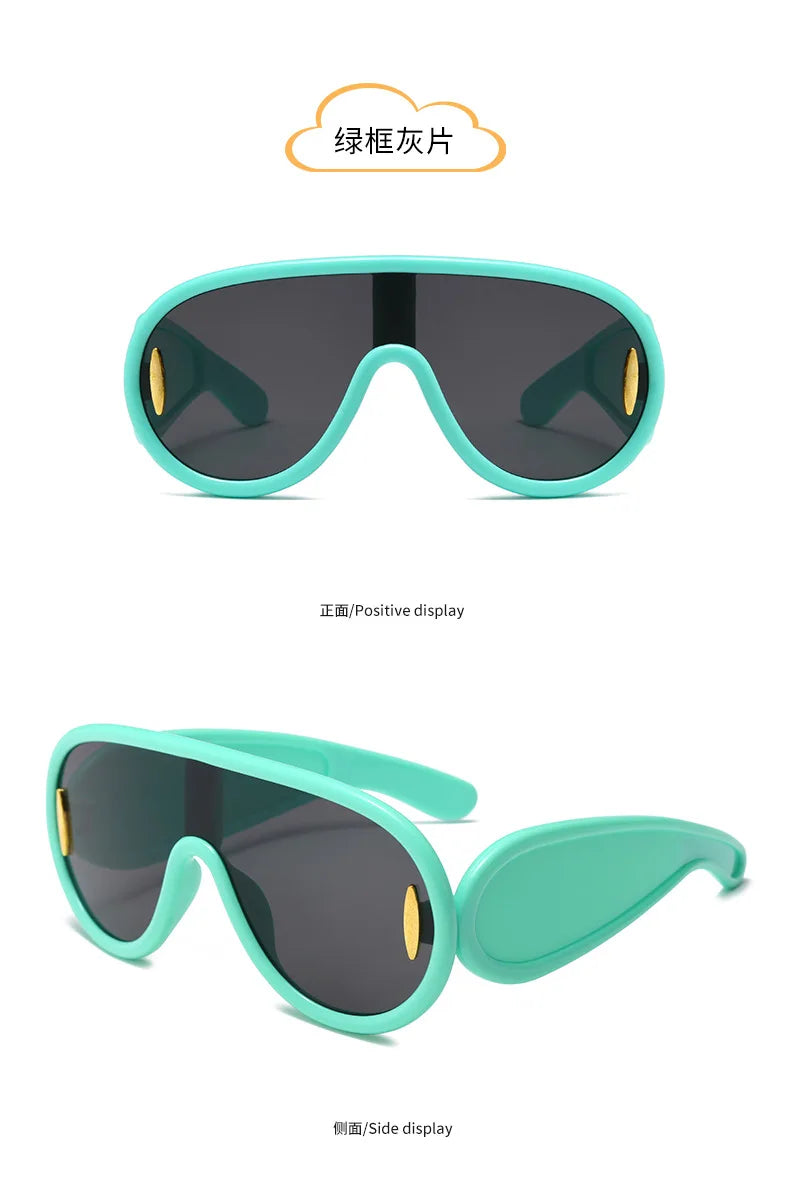 Large Frame Integrated SunShade Large Face SunglaSSeS, Children's Fashionable Toad Mirrors, Personalized SunglaSSeS