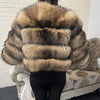 2025 MAOMAOKONG Natural Real Fox Fur Coat Women Winter Long Sleeve Luxury Raccoon Fur Jackets Thick Top Female Furry Coat Vest