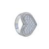 Full Micro Paved CZ Hollow Heart Ring High Quality Iced Out Bling Cubic Zirconia For Women Girlfriend Valentines Finger Jewelry