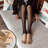 New Warm Tights For Women Winter Fleece Leggings Thermal Stockings Woman Insulated Printed Pantyhose