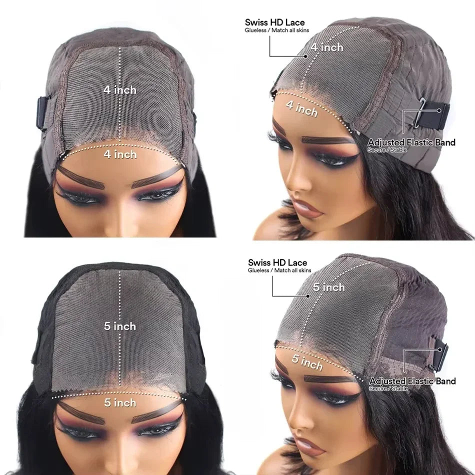 Body Wave Glueless Wig Human Hair Ready To Wear 5x5 Hd Lace Closure Wig Loose Body Wave 13x6 Human Hair Wigs 13x4 Frontal Wig