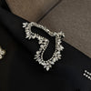 TWOTWINSTYLE Solid Spliced Diamonds Slimming Dresses For Women Strapless Sleeveless Backless Chic Dress Female Fashion KDR524979