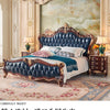 Nordic Luxury Aesthetic Bed Queen Size Cheap Cute Salon Bedroom King Bed Modern Wood Leather Camas Matrimonial Room Furniture
