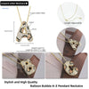MHS.SUN New Leopard Bubble Letter Necklace Gold Plated Chunky Bubble Zircon 26 Initial Pendant Necklace Women Fashion Jewelry